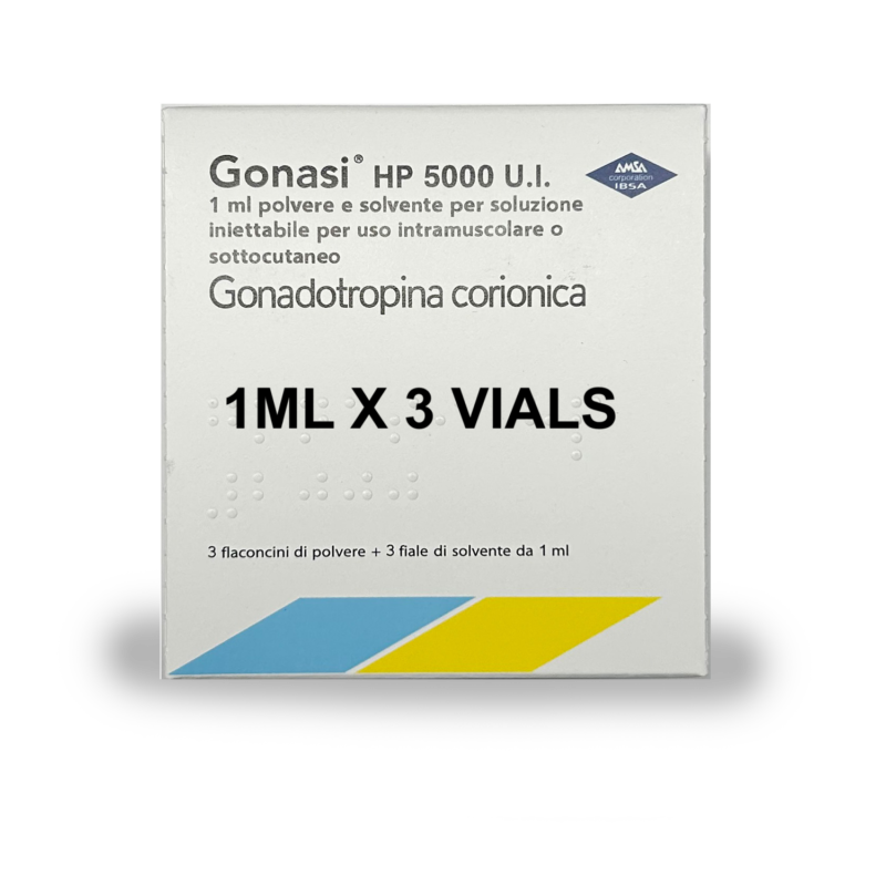 3PACK COMBO - Gonasi 5000UI Chorionic Gonadotropin [3 Vials+ Water] [3 PACK COMBO] 1 to 1 COPY