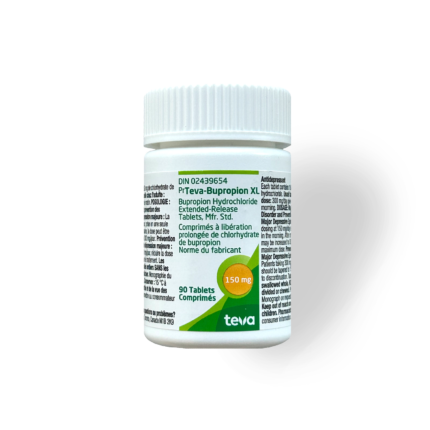 BUPROPION 150MG x 90 – TEVA | CANADA PHARMACEUTICAL GRADE