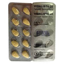 CIALIS Vidalista 20mg X 20 tablets [blister pack pharma] YELLOW