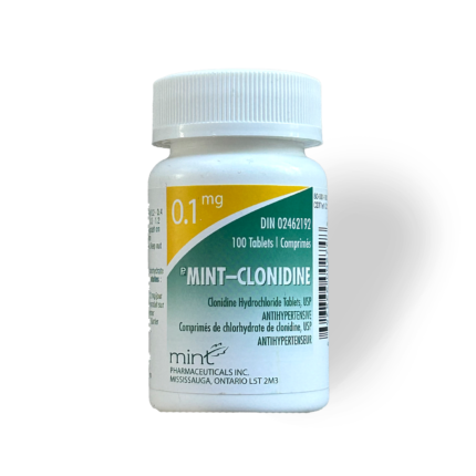 CLONIDINE 100MCG x 100 – MINT | CANADA PHARMACEUTICAL GRADE