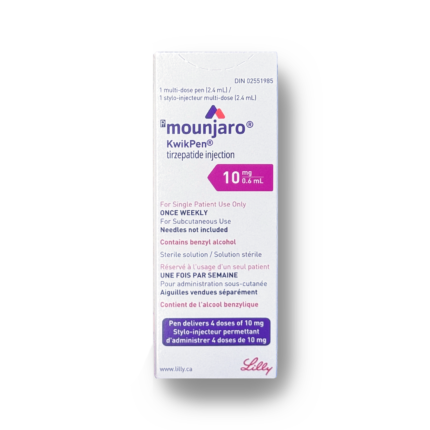 Mounjaro® 10mg/0.6mL – 2.4mL multi-dose KwikPen® (tirzepatide Injection Pen) – Lilly (AUTHENTIC)