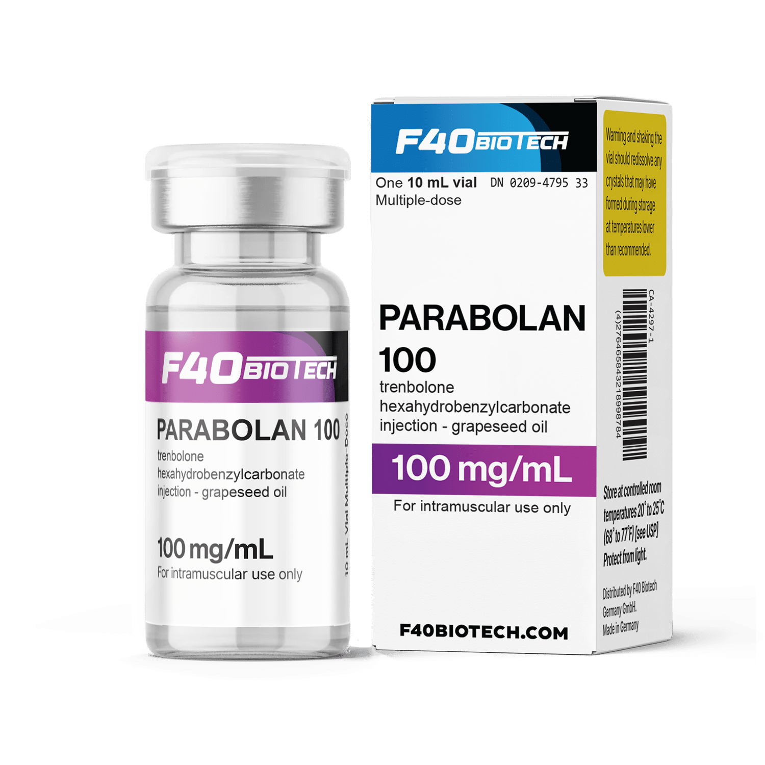 Parabolan Tren Hex 100 - Grapeseed Oil – F-40 Biotech Injectables Germany Parabolan Tren Hex 100 - Grapeseed Oil – F-40 Biotech Injectables Germany