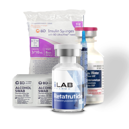 Retatrutide 10mg KIT [10MG VIAL+WATER+SYRINGES+ STERILE WIPES ] COMPLETE - LAB TEST JAN/2025 99.49%