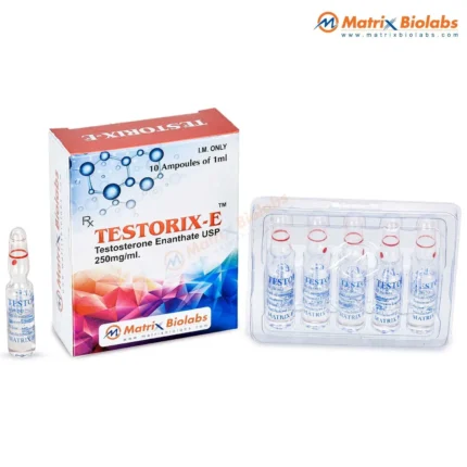 Testorix-E (Testosterone Enanthate) 250 kit (10 ampules) pharma - Matrix or Evolve brand - no retail box - imported