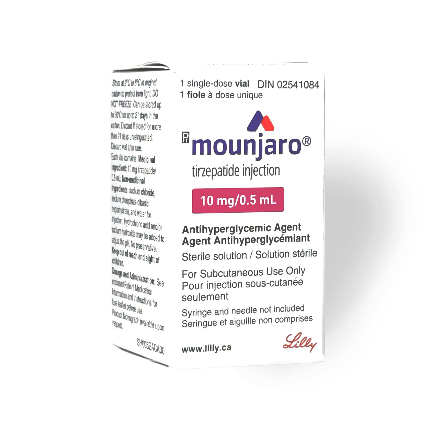 Tirzepatide injection (Mounjaro) 10mg PHARMACY BOTTLE Tirzepatide injection (Mounjaro) 10mg PHARMACY BOTTLE