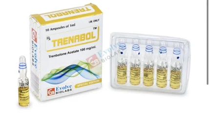 TREN A 100 (Trenbolone acetate 100 mg/ml) (10 ampules 100mg/mL) pharma - ETHYL OLEATE CARRIER OIL - Matrix or Evolve brand - no retail box - imported